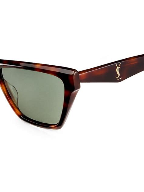 ysl 58|Saint Laurent New Acetate YSL 58MM Cat Eye Sunglasses.